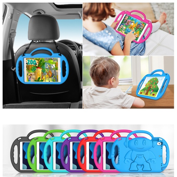 NWOT SUPLIK iPad 10.2 Case for Kids w/ Shoulder Strap & Stand - Green - Picture 11 of 11